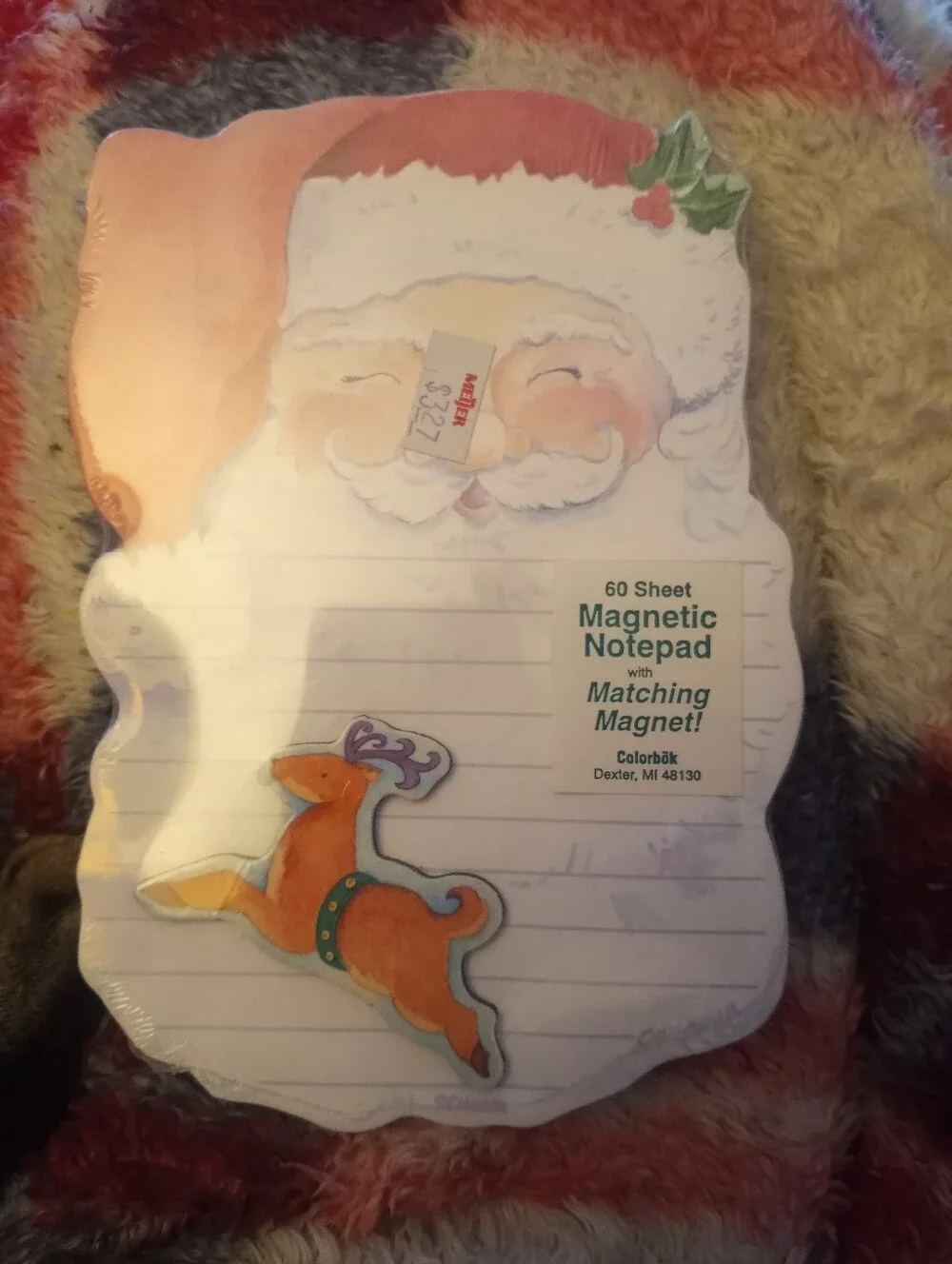 NWT 4 Santa Claus Magnetic Notepads